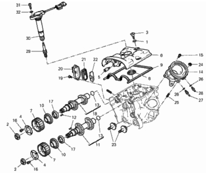 VERTICAL CYLINDER HEAD - TIMING 