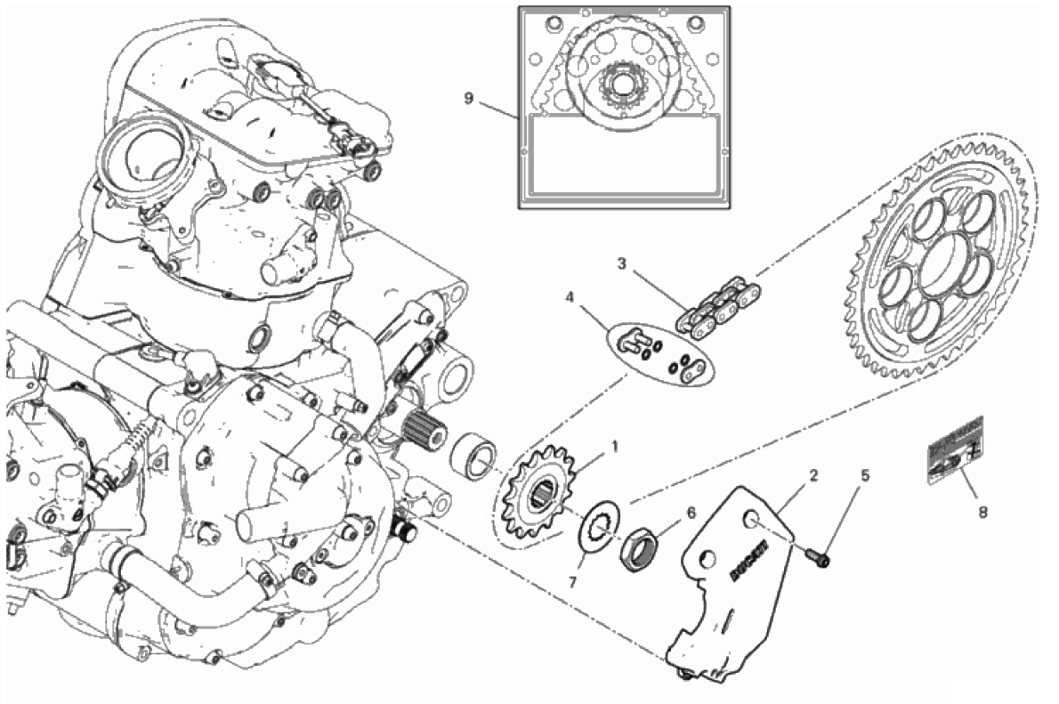 FRONT SPROCKET - CHAIN 