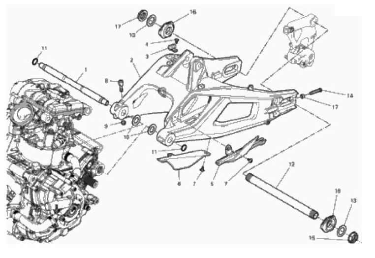 REAR SWINGING ARM 