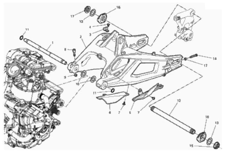 REAR SWINGING ARM 