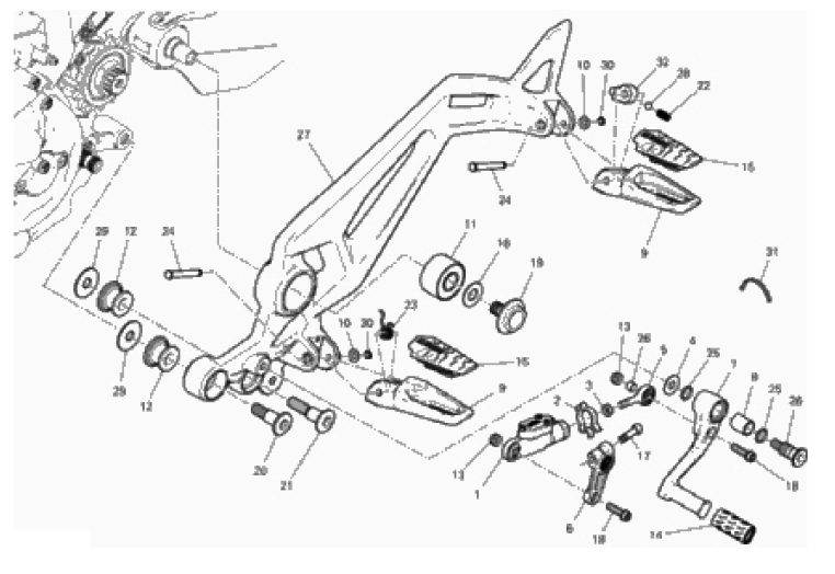 FOOTRESTS, LEFT 