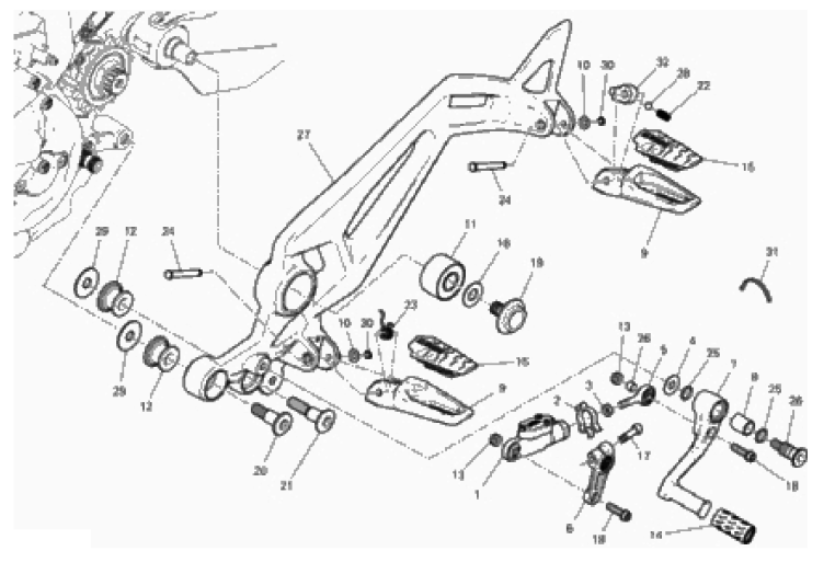 FOOTRESTS, LEFT 