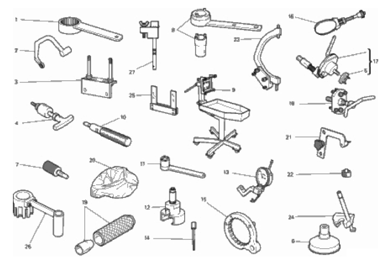 WORKSHOP SERVICE TOOLS, ENGINE