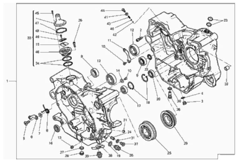 HALF-CRANKCASES PAIR 