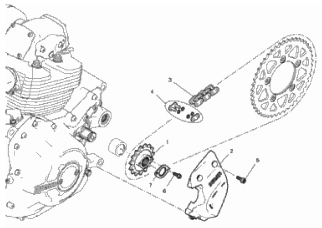 FRONT SPROCKET - CHAIN 