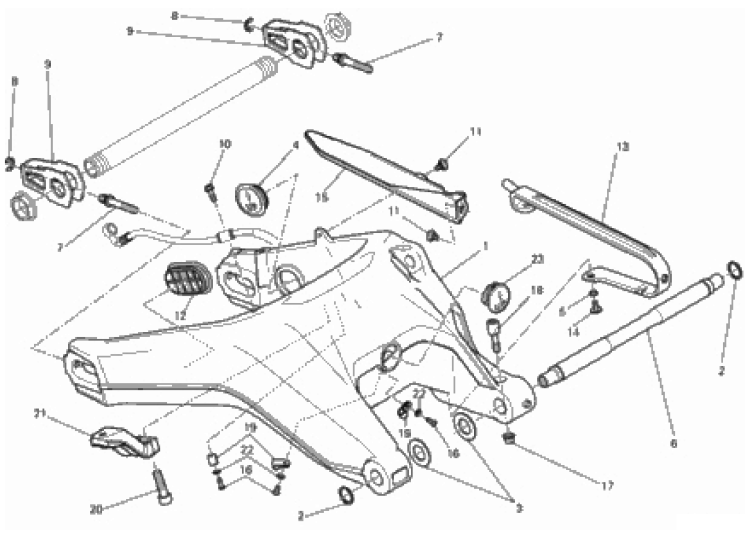 REAR SWINGING ARM 