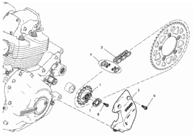 FRONT SPROCKET - CHAIN 