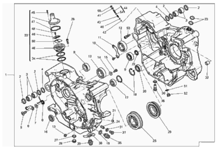 HALF-CRANKCASES PAIR 