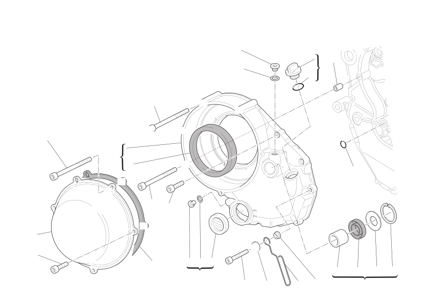 Clutch-side crankcase cover