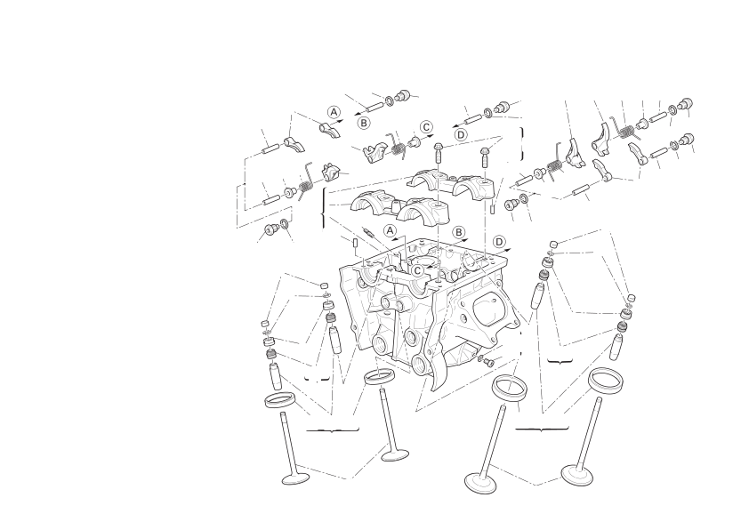 Vertical cylinder head