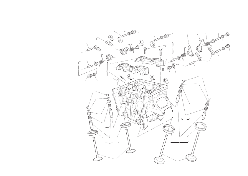 Vertical cylinder head