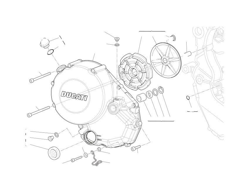 Clutch-side crankcase cover