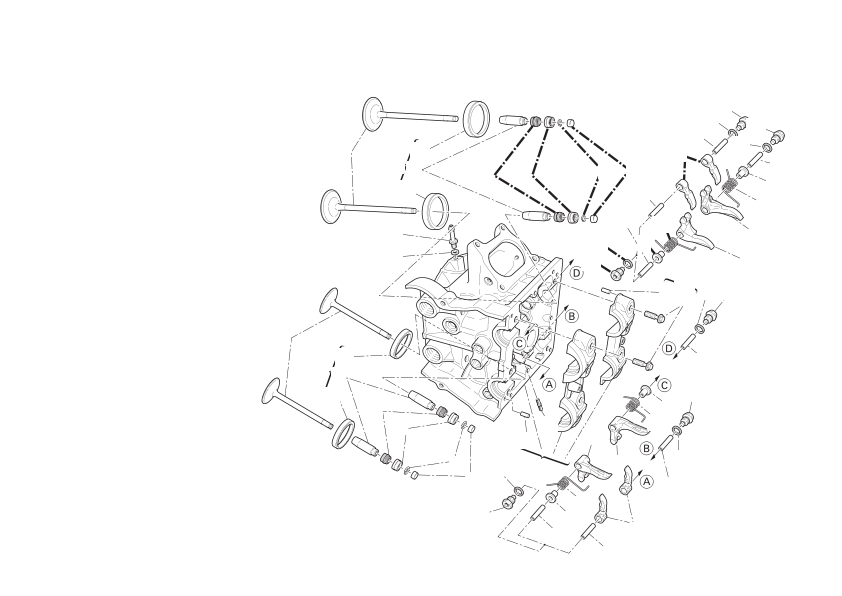 Horizontal cylinder head