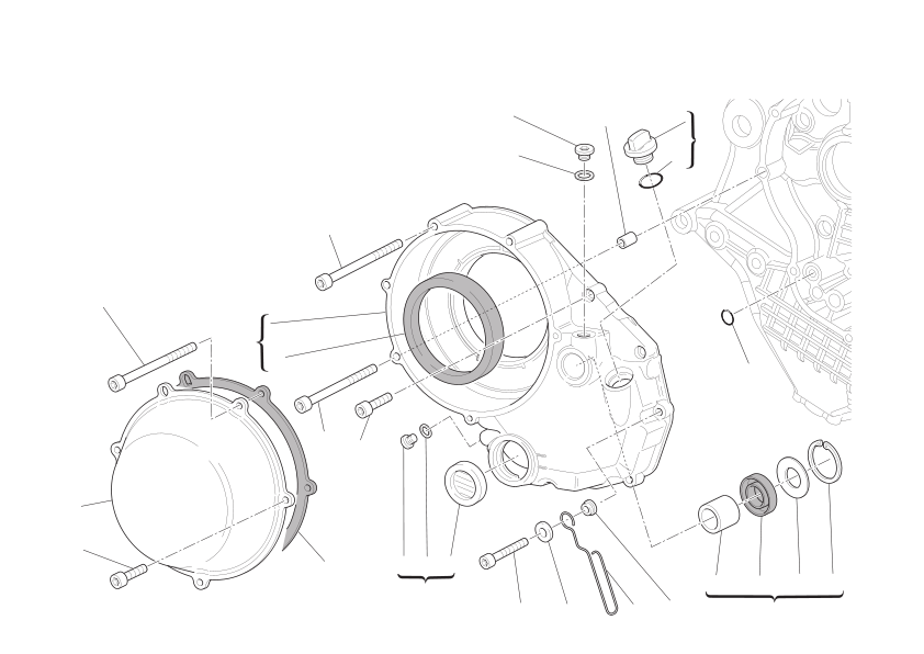 Clutch-side crankcase cover