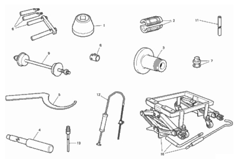 WORKSHOP SERVICE TOOLS (FRAME) 