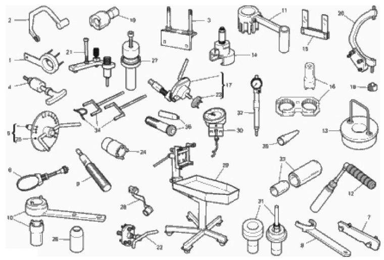 WORKSHOP SERVICE TOOLS (ENGINE) 