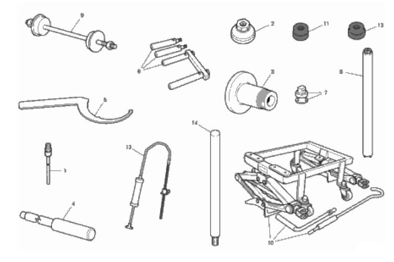 WORKSHOP SERVICE TOOLS (FRAME) 