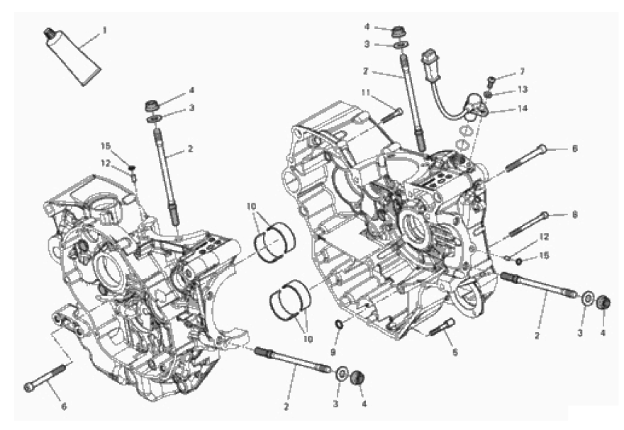 HALF-CRANKCASES PAIR 