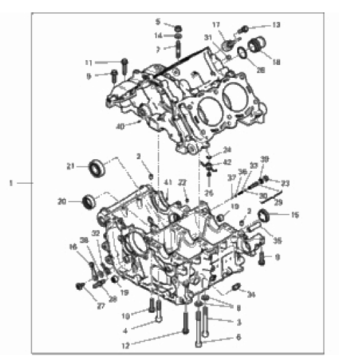 HALF-CRANKCASES PAIR 