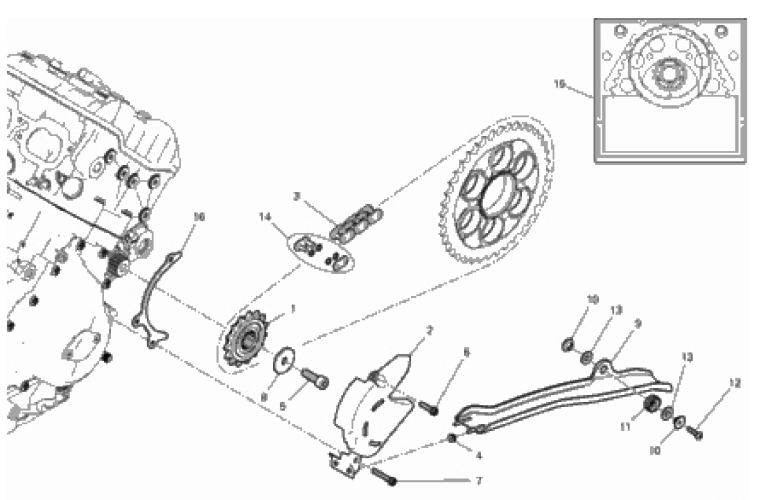 FRONT SPROCKET - CHAIN 