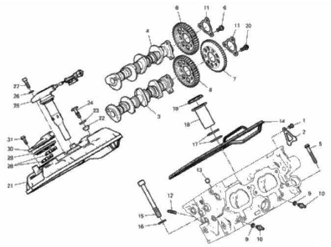 REAR HEAD - TIMING SYSTEM 