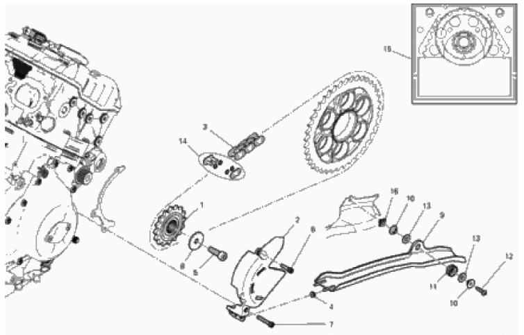 FRONT SPROCKET - CHAIN 