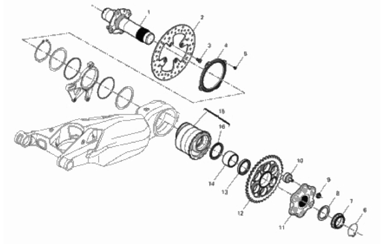 REAR WHEEL SPINDLE 