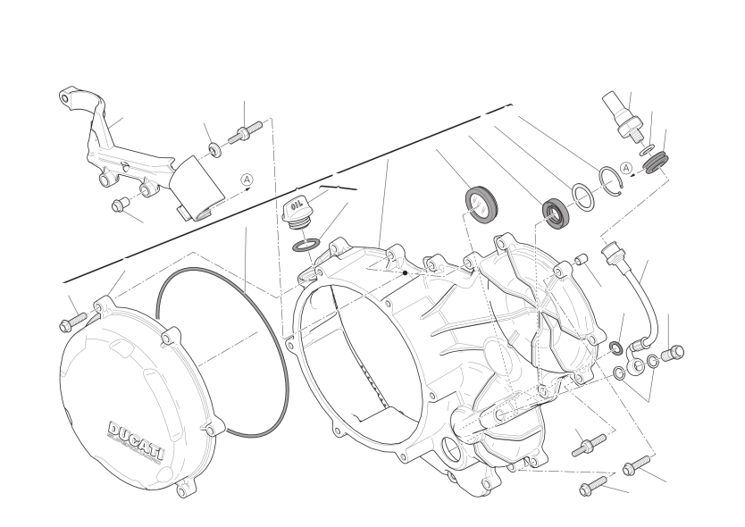 Clutch-side crankcase cover