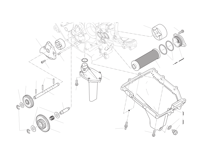 Filters and oil pump