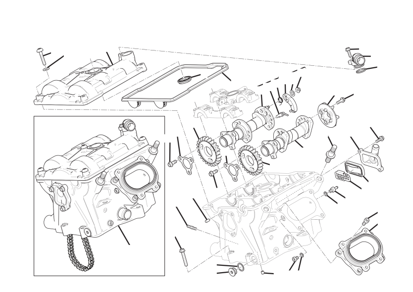 Vertical cylinder head - timing