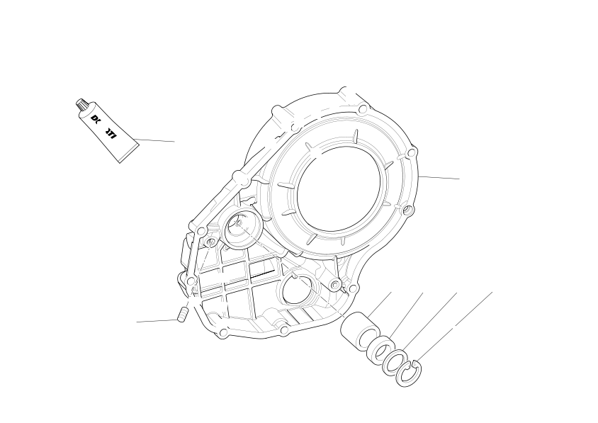 Clutch-side crankcase cover