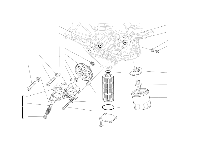 Filters and oil pump