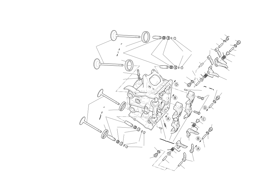 Horizontal cylinder head