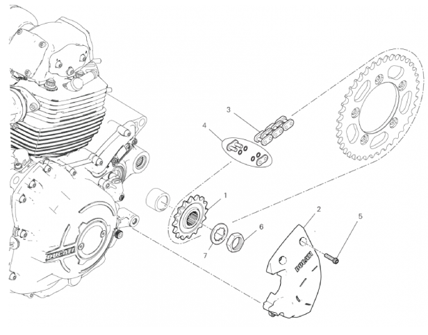 FRONT SPROCKET - CHAIN 