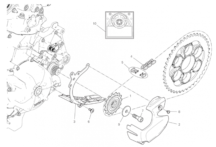 FRONT SPROCKET - CHAIN 