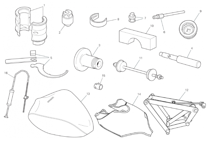 WORKSHOP SERVICE TOOLS (FRAME)