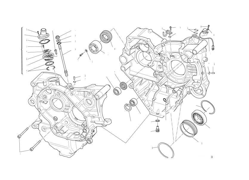 HALF-CRANKCASES PAIR