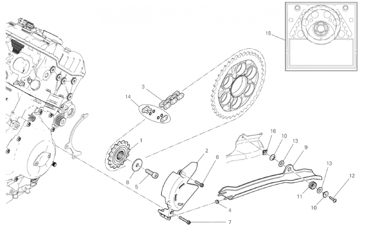 FRONT SPROCKET - CHAIN