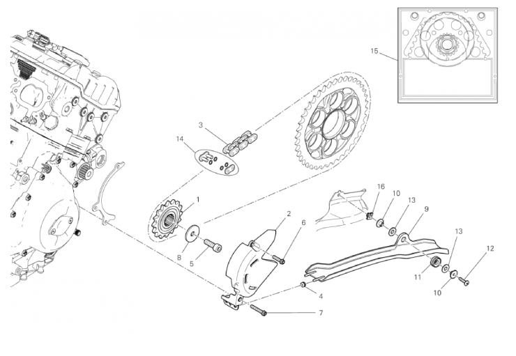 FRONT SPROCKET - CHAIN 