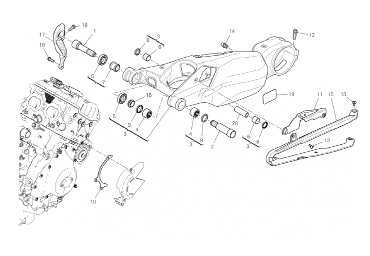 REAR SWINGING ARM 