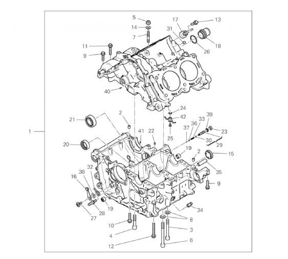 HALF-CRANKCASES PAIR 