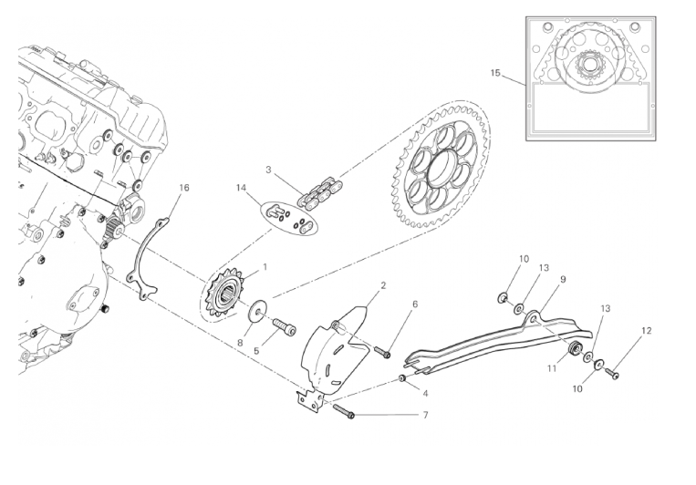 FRONT SPROCKET - CHAIN 