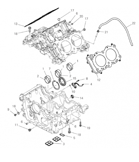 HALF-CRANKCASES PAIR 