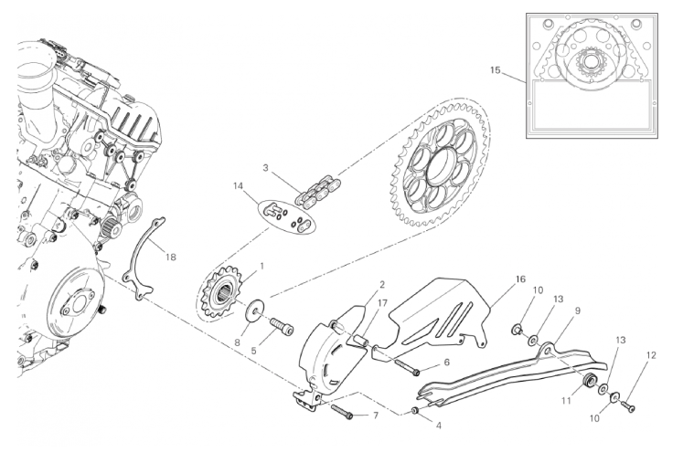 FRONT SPROCKET - CHAIN 