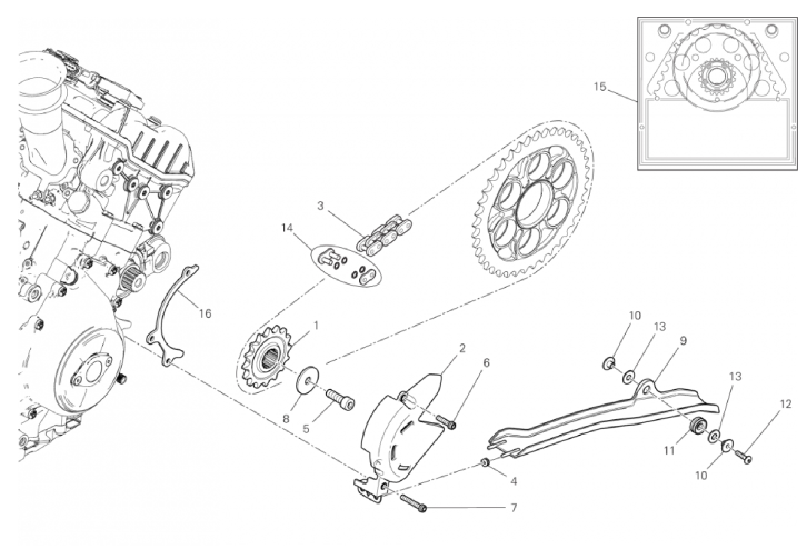 FRONT SPROCKET - CHAIN 