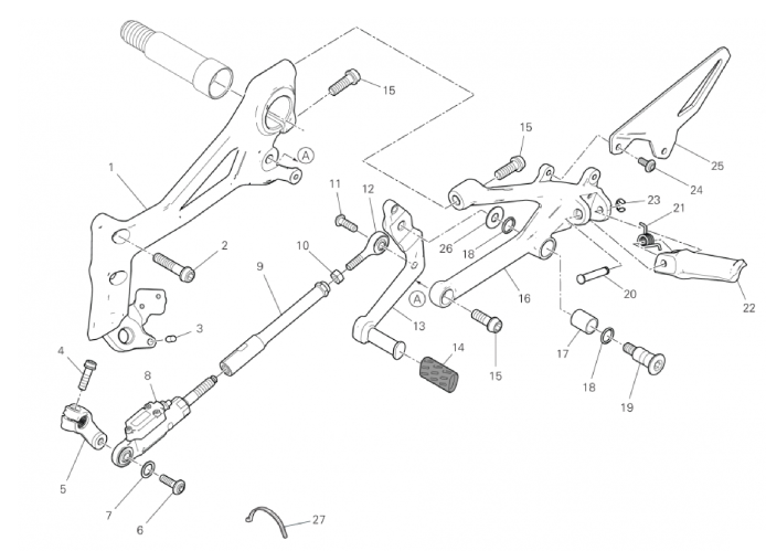 FOOTRESTS, LEFT 