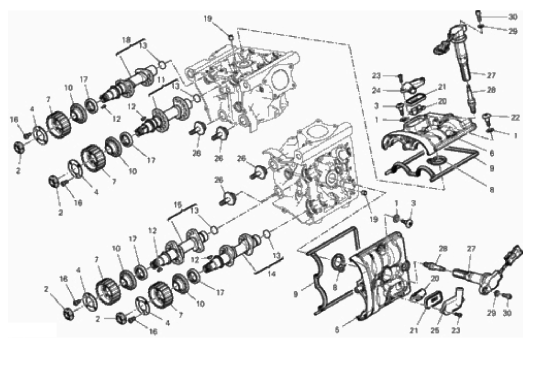 CYLINDER HEAD : TIMING SYSTEM 