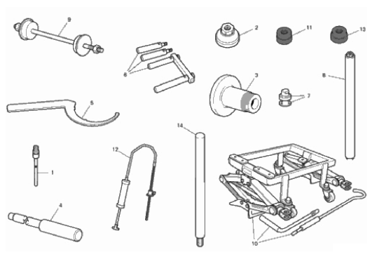 WORKSHOP SERVICE TOOLS (FRAME) 