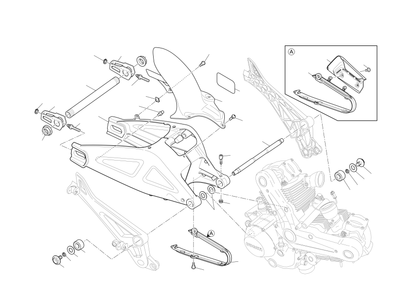 Swingarm and drive chain