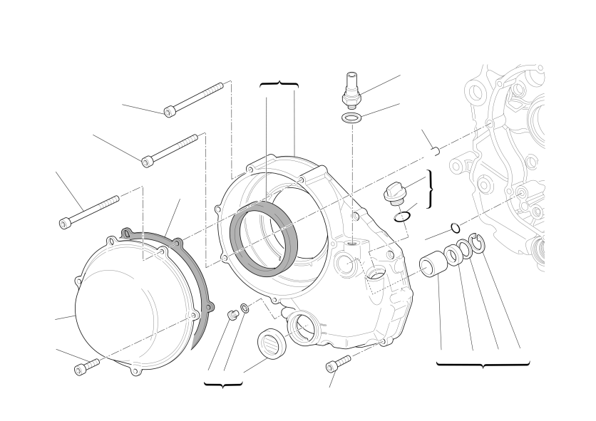 Clutch-side crankcase cover